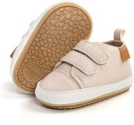 👟 besikim anti-slip newborn 01 brown boys' shoes with sneaker design logo