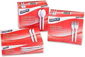 img 2 attached to Genuine Joe GJO10432 Heavyweight Disposable Spoons - Sturdy and Convenient Cutlery