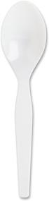 img 4 attached to Genuine Joe GJO10432 Heavyweight Disposable Spoons - Sturdy and Convenient Cutlery