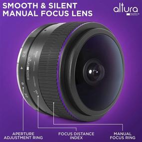img 3 attached to 📷 Altura Photo Circular Fisheye Lens 6.5mm f/2.0 for Sony Alpha Mirrorless Cameras A6600, A6500, A6400, A6300, A6100, A6000, A5100, A5000, NEX – E Mount Lens with Protective Hard Case