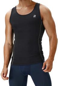 img 3 attached to Runhit Compression Spandex Sleeveless Undershirt Men's Clothing