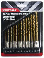 🔧 nortools 13 piece titanium drill set logo