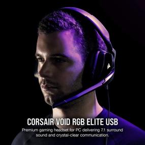 img 3 attached to Corsair Void RGB Elite USB Gaming Headset - Premium Quality with 7.1 Surround Sound (Carbon)