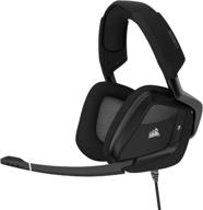 corsair void rgb elite usb gaming headset - premium quality with 7.1 surround sound (carbon) logo