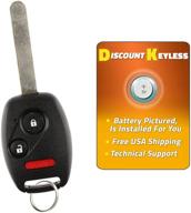 discount keyless car entry remote fob key replacement for cr-v, cr-z, crosstour, fit, insight - uncut logo