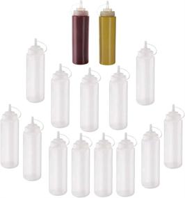 img 4 attached to 🧴 Plastic Condiment Barbecue Squeeze Bottles: Convenient and Versatile