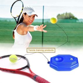 img 3 attached to 🎾 Hoperay Tennis Rebounder - 3 Trainer Balls with String & Convenient Carry Bag - Solo Practice Equipment - Portable Ball Machine for Self Training