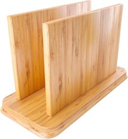 img 2 attached to 🎍 Bamboo Napkin Holder by Home Intuition: Innovative Organizer for Holding Napkins