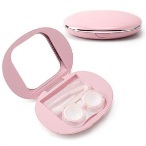 img 4 attached to 👑 Rose Gold Crown Contact Lens Box: Cute, Portable, and Travel-friendly Case for Storing and Traveling with Contact Lenses