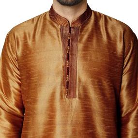 img 2 attached to 🌙 Pajama Sleeve Indian Clothing: Stylish Men's Sleep & Lounge Fashion