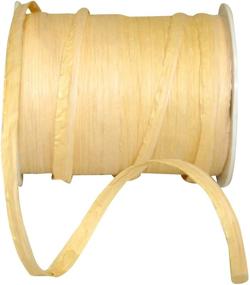 img 1 attached to 🎀 Natural Reliant Ribbon Paper Raffia Ribbon - 1/4 Inch Width, 100 Yards