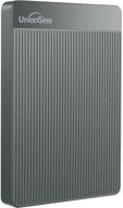 💾 grey unionsine 120gb ultra slim external hard drive usb3.0 hdd storage – pc, desktop, laptop compatible (model hd-006) logo