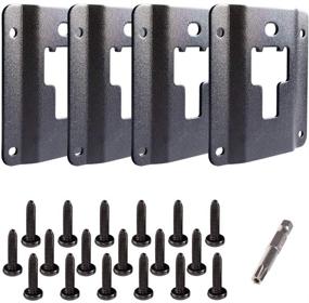 img 3 attached to 🔒 Enhanced Tie Down Brackets for 2015-2021 Ford F150 F250 F350 & Raptor - Eleven Guns, Steel Hook Reinforcement Plates, Anti-Theft Screws & T30 Screwdriver – Ultimate Secure Fastening (Tie Down Brackets for Ford)