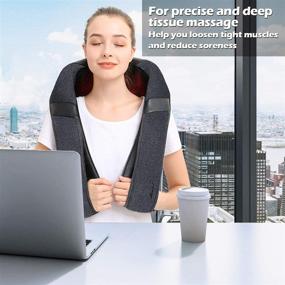 img 1 attached to Ultimate Shiatsu Back Massager with Heat for Pain Relief - Perfect Christmas Gift for Home, Office, and Car Use