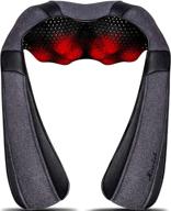 ultimate shiatsu back massager with heat for pain relief - perfect christmas gift for home, office, and car use logo