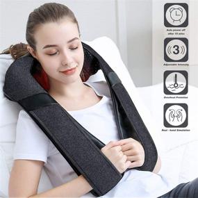 img 3 attached to Ultimate Shiatsu Back Massager with Heat for Pain Relief - Perfect Christmas Gift for Home, Office, and Car Use