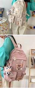 img 2 attached to 🎒 School Aesthetic Accessories: Kawaii Backpack