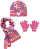 🧤 accsa winter girls' accessories - gloves and beanie for cold weather logo