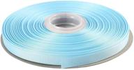 🎀 duoqu 3/8 inch grosgrain ribbon - 50 yards roll in light blue - multiple color choices logo