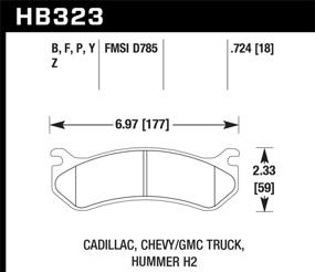 img 1 attached to 🦅 Тормозные колодки Hawk Performance LTS HB323Y.724