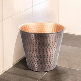 img 1 attached to 🗑️ Monarch Abode Antique Copper Hand Hammered Metal Wastebasket with Beautiful Finish