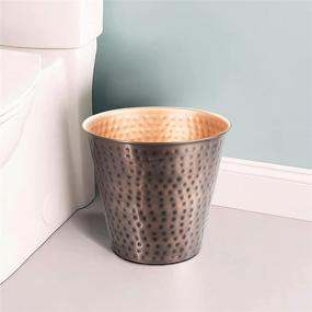 img 3 attached to 🗑️ Monarch Abode Antique Copper Hand Hammered Metal Wastebasket with Beautiful Finish