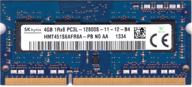 🔒 hynix 4gb pc3-12800 ddr3-1600mhz memory module - non-ecc unbuffered, low voltage, single rank logo