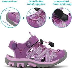 img 2 attached to DREAM PAIRS 181108K Closed Toe Outdoor Boys' Shoes ~ Sandals