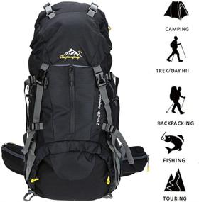 img 3 attached to 🎒 Esup Multipurpose Mountaineering Backpack, Black 50L+