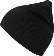 🧢 stylish nine bull acrylic beanie: unisex winter brimless stocking hat for men and women logo