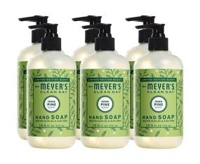 img 4 attached to 🌲 Mrs Meyer's Clean Day Liquid Hand Soap in Iowa Pine Scent, 12.5 fl oz - Pack of 6