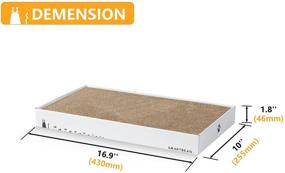 img 2 attached to Durable Cardboard Scratcher Pad: Smartbean Cat Scratch Pad for Indoor Cats - High Density Cat Scratching Post with Double-Sided Design, Prolonged Fun