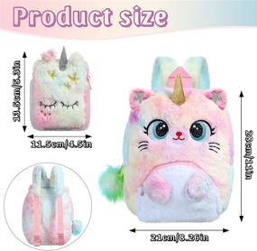 img 3 attached to 🦄 Vibrant Unicorn Backpack for Stylish Toddlers