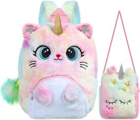 img 4 attached to 🦄 Vibrant Unicorn Backpack for Stylish Toddlers