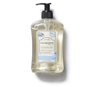 img 1 attached to 🧼 A La Maison de Provence Liquid Hand Soap - Fresh Sea Salt Scent, French Milled Moisturizing Natural Hand Wash, 16.9 oz Pump Bottles - Pack of 3