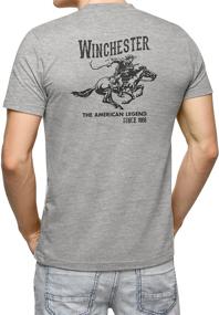 img 3 attached to 🎩 Vintage Graphic Military Shirts: Official Winchester Men's Clothing