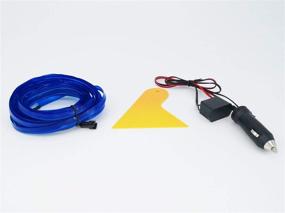 img 3 attached to 🔵 ABALDI El Wire - 3m/9ft Flexible Neon Rope Lights for Garden Decorations (Blue)