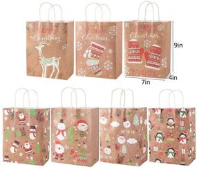 img 1 attached to Sattiyrch Christmas Gift Bags 28 Count: Assorted Sizes for Xmas Holidays - 7 Jumbo, 7 Large, 7 Medium, 7 Small