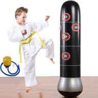 freestanding inflatable punching tower bag for children and adults - fitness punching bag, heavy punching bag, boxing target bag to play and de-stress логотип