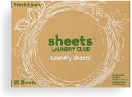 🌊 shark tank featured: liquidless laundry detergent sheets - up to 100 loads, plastic-free, fresh linen scent, eco-friendly & hypoallergenic with xs load option logo