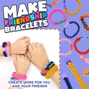img 1 attached to 🎉 InnoRock DIY Paracord Friendship Bracelets Kit for Teens and Kids - Make Your Own Rope Bracelet with Charms - Arts and Crafts Activity for Boys and Girls Ages 6-12