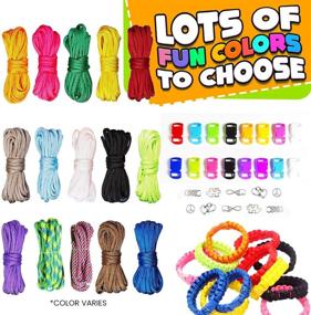 img 2 attached to 🎉 InnoRock DIY Paracord Friendship Bracelets Kit for Teens and Kids - Make Your Own Rope Bracelet with Charms - Arts and Crafts Activity for Boys and Girls Ages 6-12