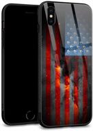 🔥 стильный чехол fire flag для iphone xr для мужчин - задняя стеклянная панель с мягким бампером логотип