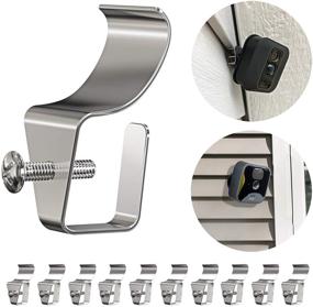 img 4 attached to 📷 No-Hole Needed Blink Outdoor Camera Vinyl Siding Clip Hooks: A 12-Pack of Weatherproof Stainless Steel Blink Siding Mount for Mounting Blink XT2 and Blink Outdoor Home Security