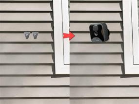 img 1 attached to 📷 No-Hole Needed Blink Outdoor Camera Vinyl Siding Clip Hooks: A 12-Pack of Weatherproof Stainless Steel Blink Siding Mount for Mounting Blink XT2 and Blink Outdoor Home Security