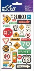 img 1 attached to 🚦 Sticko Road Signs Stickers: Enhance Your Crafts with Eye-Catching Traffic Symbols