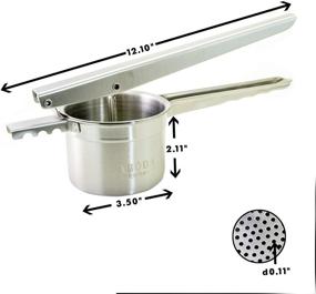 img 1 attached to Stainless Steel Potato Ricer Fixed