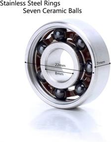 img 3 attached to 🛹 Skateboard Stainless Bearings 8×22×7mm - Enhanced for SEO