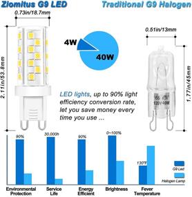 img 1 attached to 💡 Ziomitus Dimmable Natural Replace Chandelier: Illuminate Your Space with Style and Flexibility