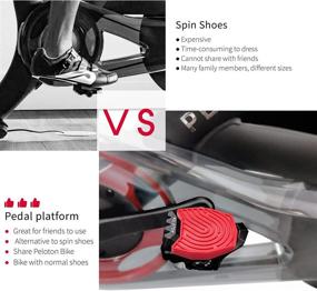 img 1 attached to 🚲 Doubleplus Pedal Converters for Peloton: Enhance Your Peloton Experience with Flat Pedals - No Need for Riding Shoes, Suitable for Parents and Regular Shoes - The Perfect Peloton Bike Accessory